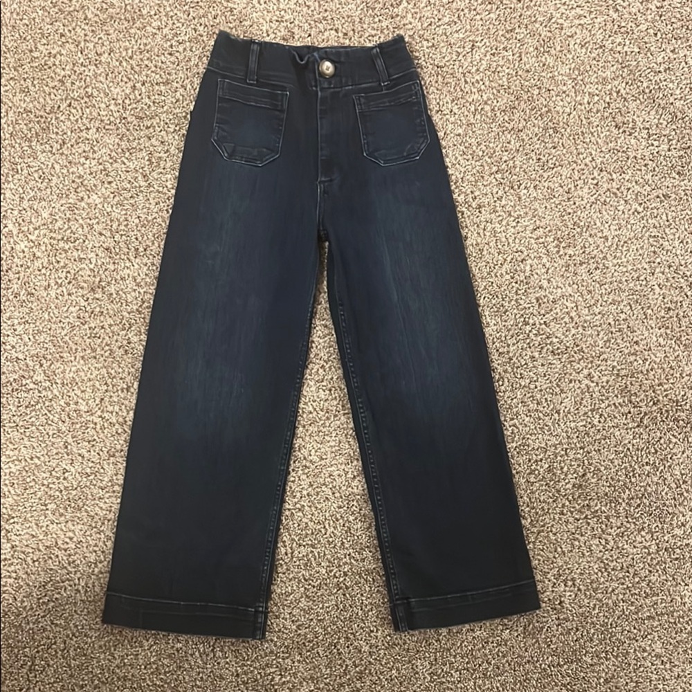 Pilcro Women's Flare & Wide Leg Jeans - Dark Blue